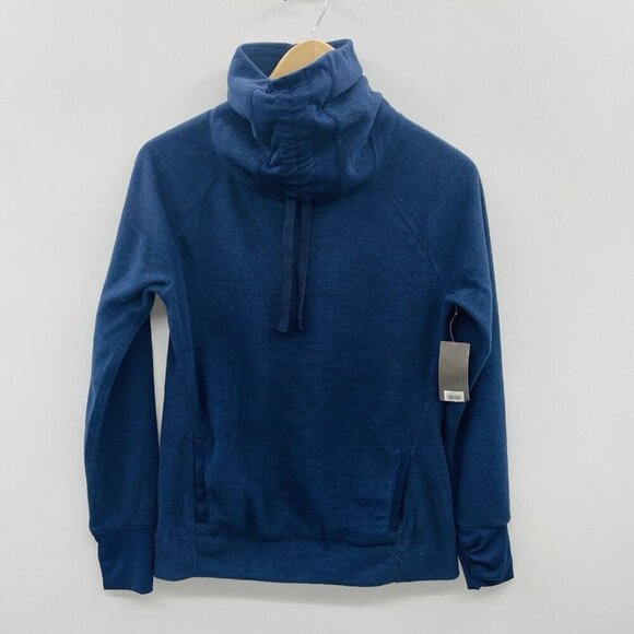 Old Navy Tops - Old Navy Active Womens Size XS Funnel Neck Fleece Pullover Sweatshirt in Blue